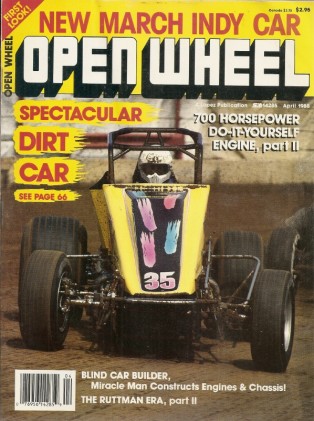 OPEN WHEEL 1988 APR - MAR INDY CAR, FREEMAN DOWNING, HUNT-JENKINS CAR